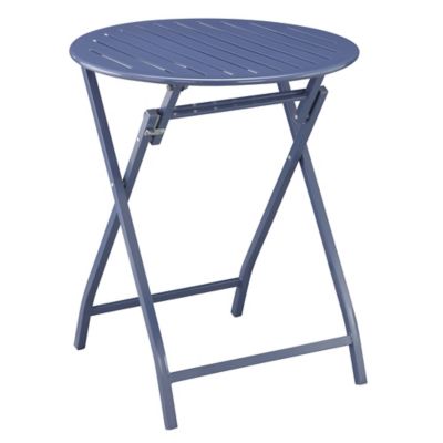 Red Shed Metal Folding Table, Blue