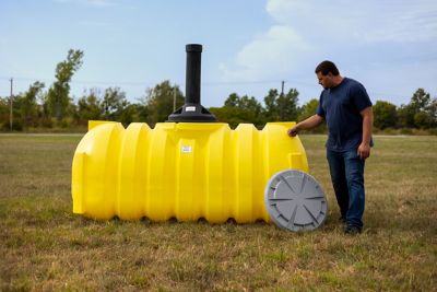 Image showing 6 th Norwesco Legacy 500 Gal. Single-Compartment Non-Plumbed Ribbed Septic Tank