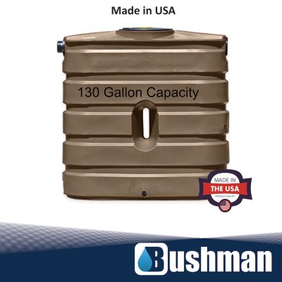 Image showing  130 gal. Slimline Polyethylene Rainwater Harvesting Tank, Mocha