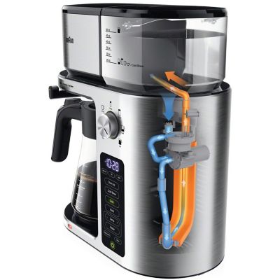 Image showing 9 th Braun MultiServe Plus 10 Cup Pod Free Drip Coffee Maker, 7 Brew Sizes, Hot & Cold Brew & Hot Water for Tea