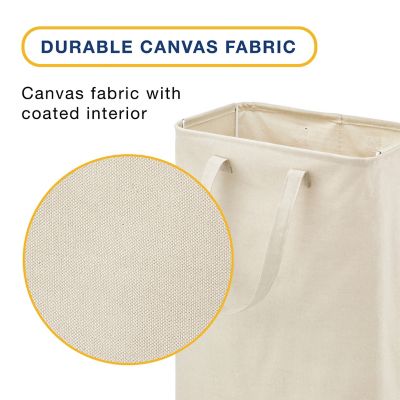 Image showing 2 th Whitmor Collapsible Canvas Hamper