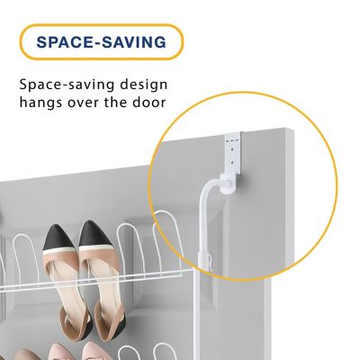 Image showing  18 Pair Over the Door Shoe Rack