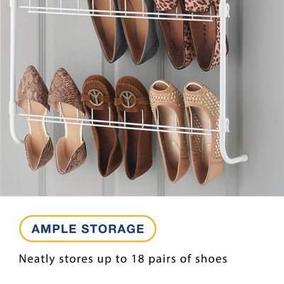 Image showing  18 Pair Over the Door Shoe Rack
