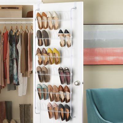 Image showing 6 th Whitmor 18 Pair Over the Door Shoe Rack