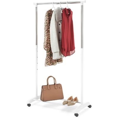 Whitmor Adjustable Rolling Garment Rack