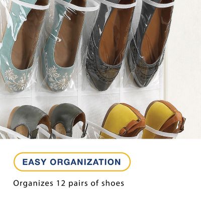 Image showing  24 Pocket Over the Door Shoe Bag