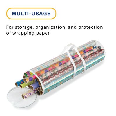 Image showing Clear Gift Wrap Organizer for up to 25 Rolls