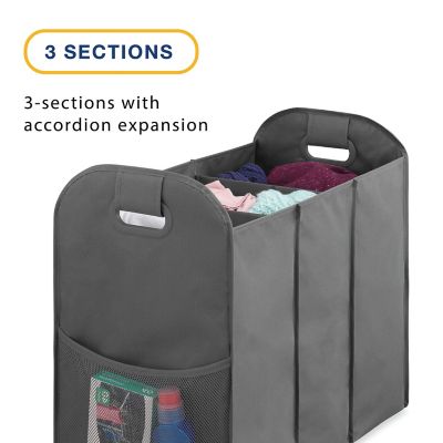 Image showing  3 Section Accordion Laundry Sorter