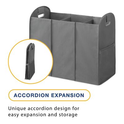 Image showing  3 Section Accordion Laundry Sorter