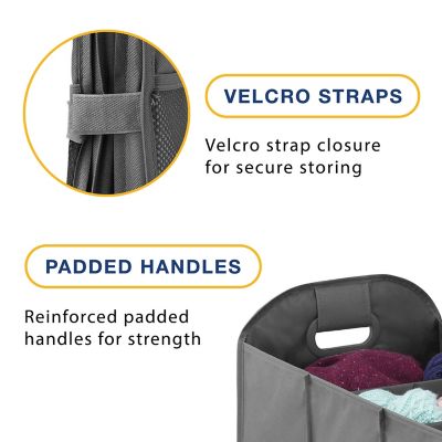 Image showing  3 Section Accordion Laundry Sorter