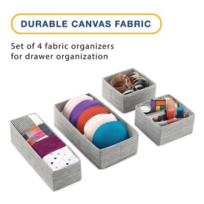 Image showing  Fabric Drawer Organizers, Set of 4