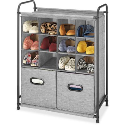 Whitmor Freestanding 12 Compartment Shoe Organizer
