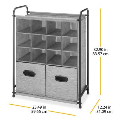 Image showing  Freestanding 12 Compartment Shoe Organizer
