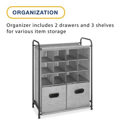 Image showing  Freestanding 12 Compartment Shoe Organizer