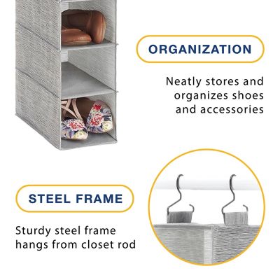 Image showing  10 Tier Hanging Shoe Shelf
