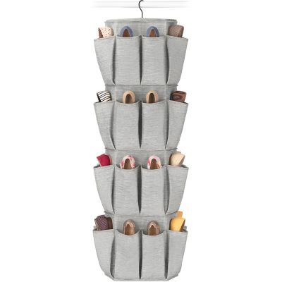 Image showing 9 th Whitmor Rotating 5 Shelf Hanging Closet Organizer with 30 Pockets