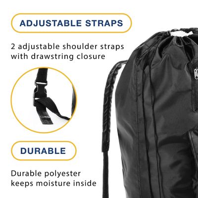 Image showing 5 th Whitmor Dura-clean Laundry Backpack
