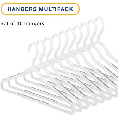 Image showing 7 th Whitmor Slim Sure Grip Hangers, Set of 10