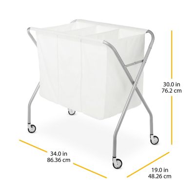 Image showing  Deluxe 3 Section Laundry Sorter