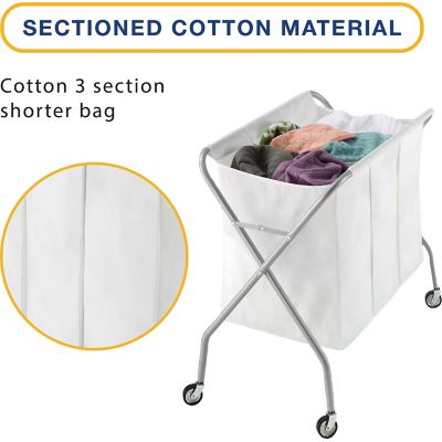 Image showing  Deluxe 3 Section Laundry Sorter