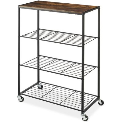 Whitmor 4 Tier Rolling Storage Shelves