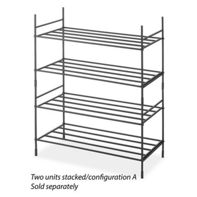 Image showing 5 th Whitmor 2 Tier Modular Stacking Shelves