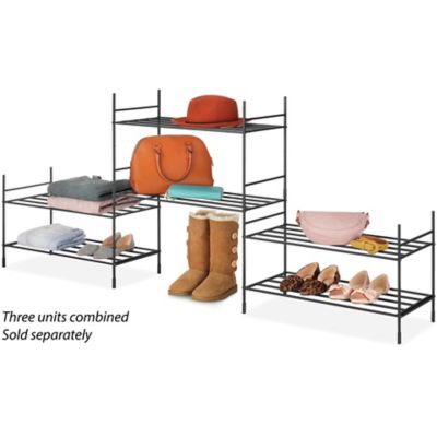 Image showing 7 th Whitmor 2 Tier Modular Stacking Shelves