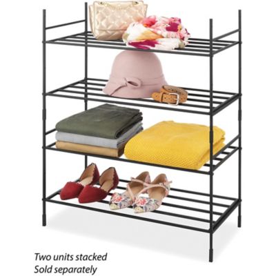 Image showing 8 th Whitmor 2 Tier Modular Stacking Shelves