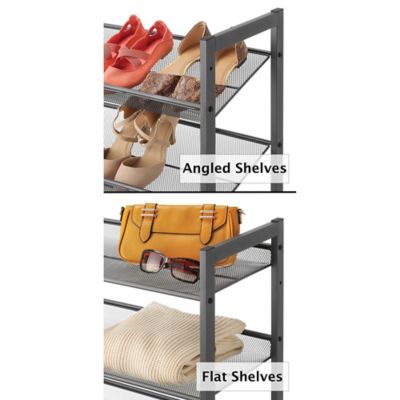 Image showing  3 Tier Stacking Shelves in Gunmetal