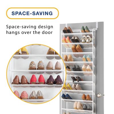Image showing  Over the Door Shoe Rack, 36 Pair