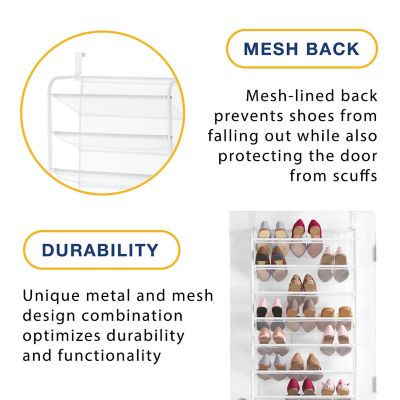 Image showing  Over the Door Shoe Rack, 36 Pair