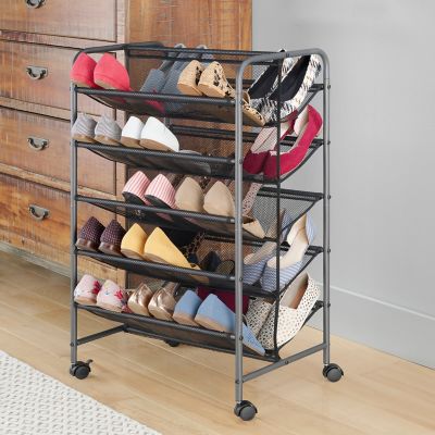 Image showing 5 th Whitmor 5 Tier Shoe Cart