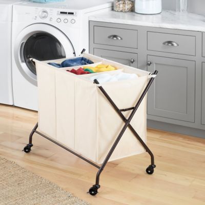 Image showing 7 th Whitmor 3-Compartment Laundry Sorter