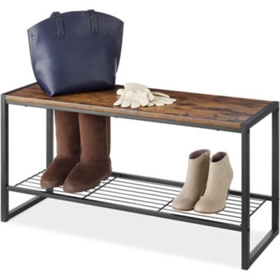 Whitmor Modern Industrial Entryway Bench