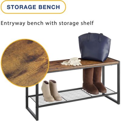Image showing 8 th Whitmor Modern Industrial Entryway Bench