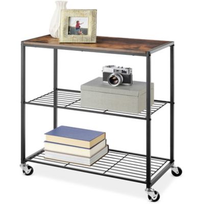 Whitmor Modern Industrial 3 Tier Shelf Cart, 6764 10184 SIOC