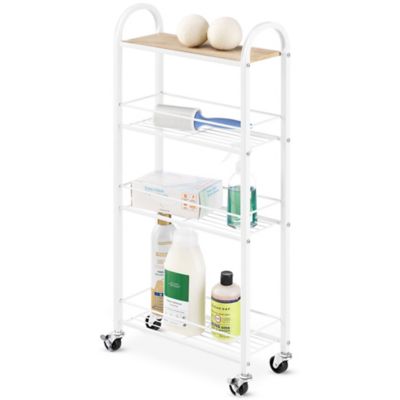 Whitmor 4 Tier Slim Shelf Cart