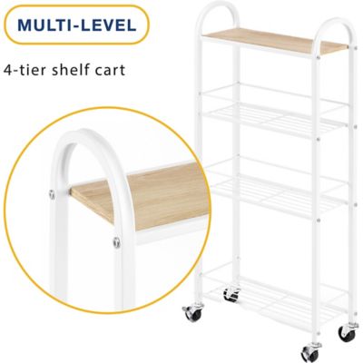 Image showing  4 Tier Slim Shelf Cart