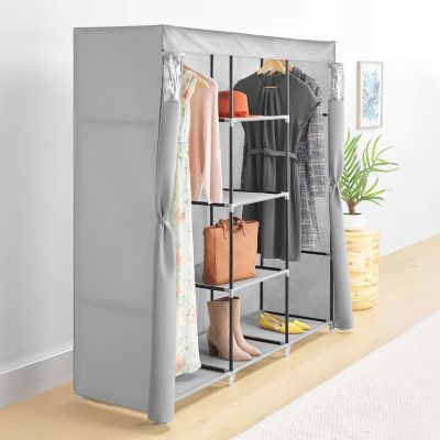 Image showing  Covered Wardrobe with Storage Shelves