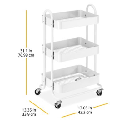 Image showing  3 Tier Metal Cart