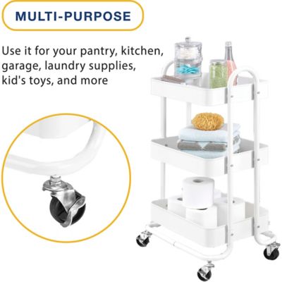 Image showing 6 th Whitmor 3 Tier Metal Cart