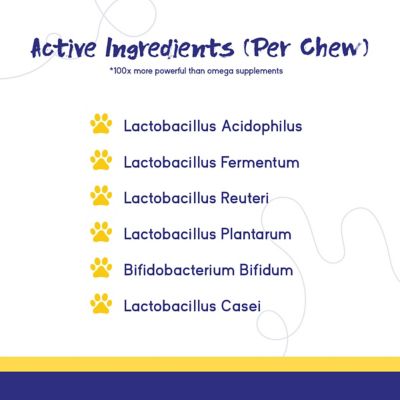 Image showing  Digestive Support Chews for Dogs Prebiotic and Probiotic Supplement with Enzyme Blend 60 Soft Chews
