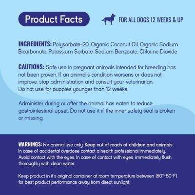 Image showing  Dental Care Water Additive Solution Advanced Oral Care for Dogs Fight Against Bad Breath, Plaque, and Tartar