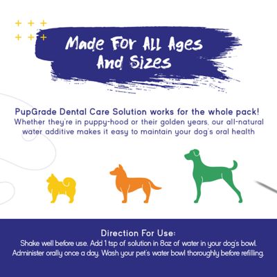 Image showing  Dental Care Water Additive Solution Advanced Oral Care for Dogs Fight Against Bad Breath, Plaque, and Tartar