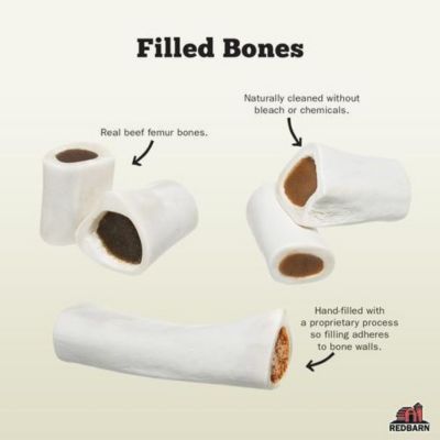 Image showing  Natural White Large Beef Filled Femur Bone Dog Chew Treat, 1 ct.
