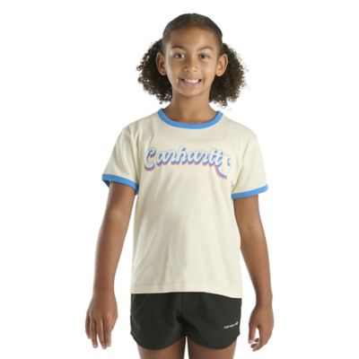 Carhartt Kid's Short-Sleeve Ringer Logo T-Shirt