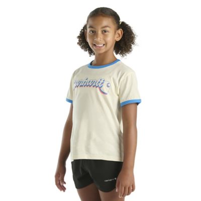 Image showing 1 th Carhartt Kid's Short-Sleeve Ringer Logo T-Shirt