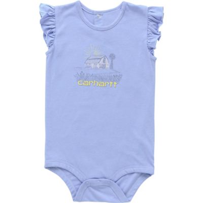 Carhartt Kid's Ruffle Sleeve Farm Bodysuit