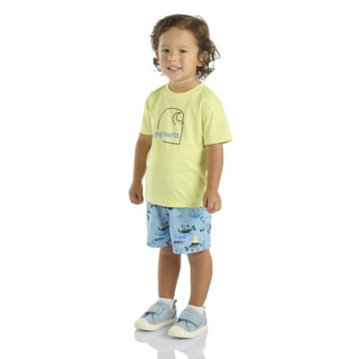 Image showing  Kid's Short Sleeve Force Sun Defender Shirt And Woven Short Set