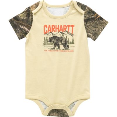 Carhartt Kid's Short-Sleeve Camo Bodysuit